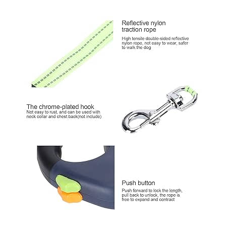 Dual Retractable Tangle-Free Dog Leash